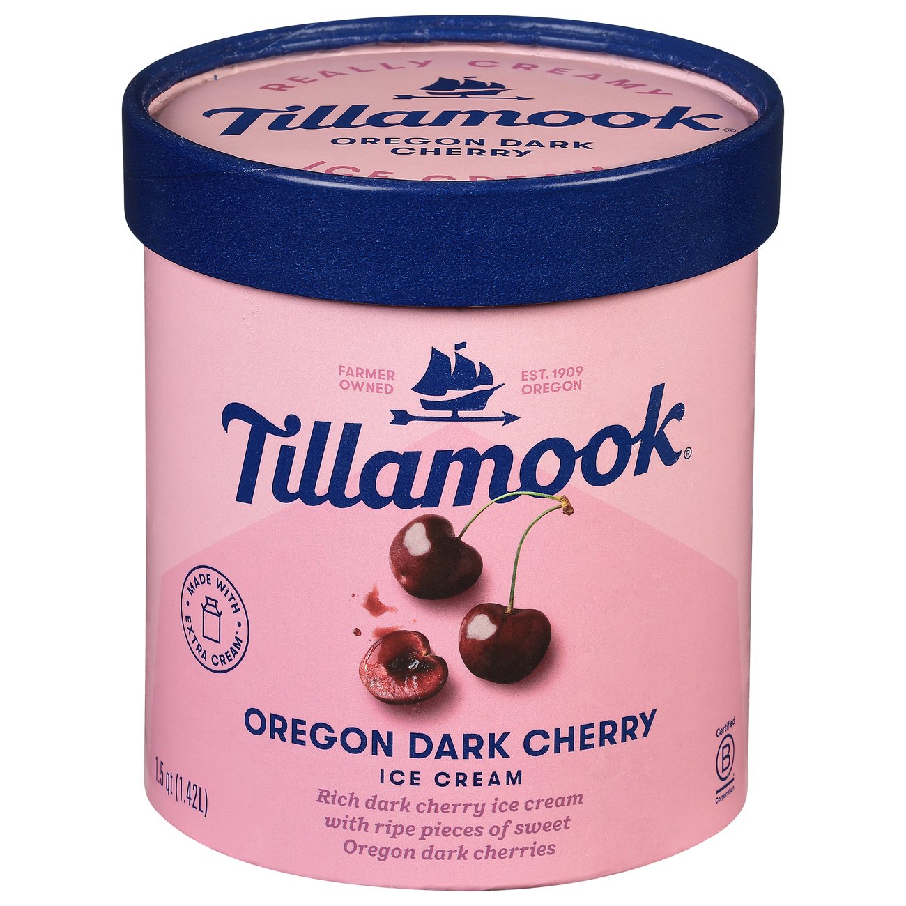 Tillamook Oregon Dark Cherry Ice Cream Shop Ice Cream & Treats at HEB