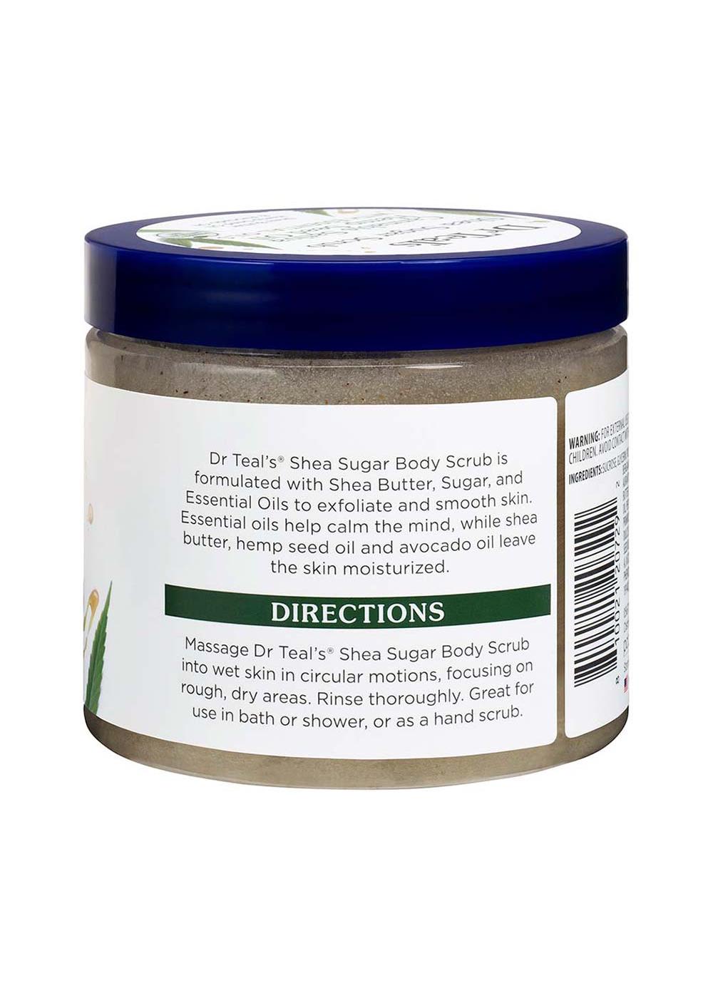 Dr Teal's Shea Sugar Scrub - Cannabis Sativa Hemp Seed Oil; image 2 of 2