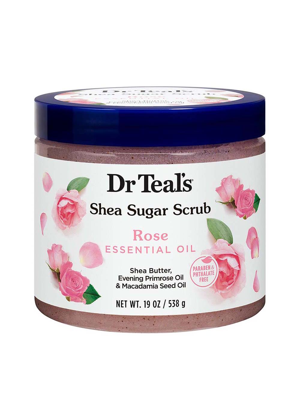 Dr Teal's Shea Sugar Scrub Rose; image 1 of 2