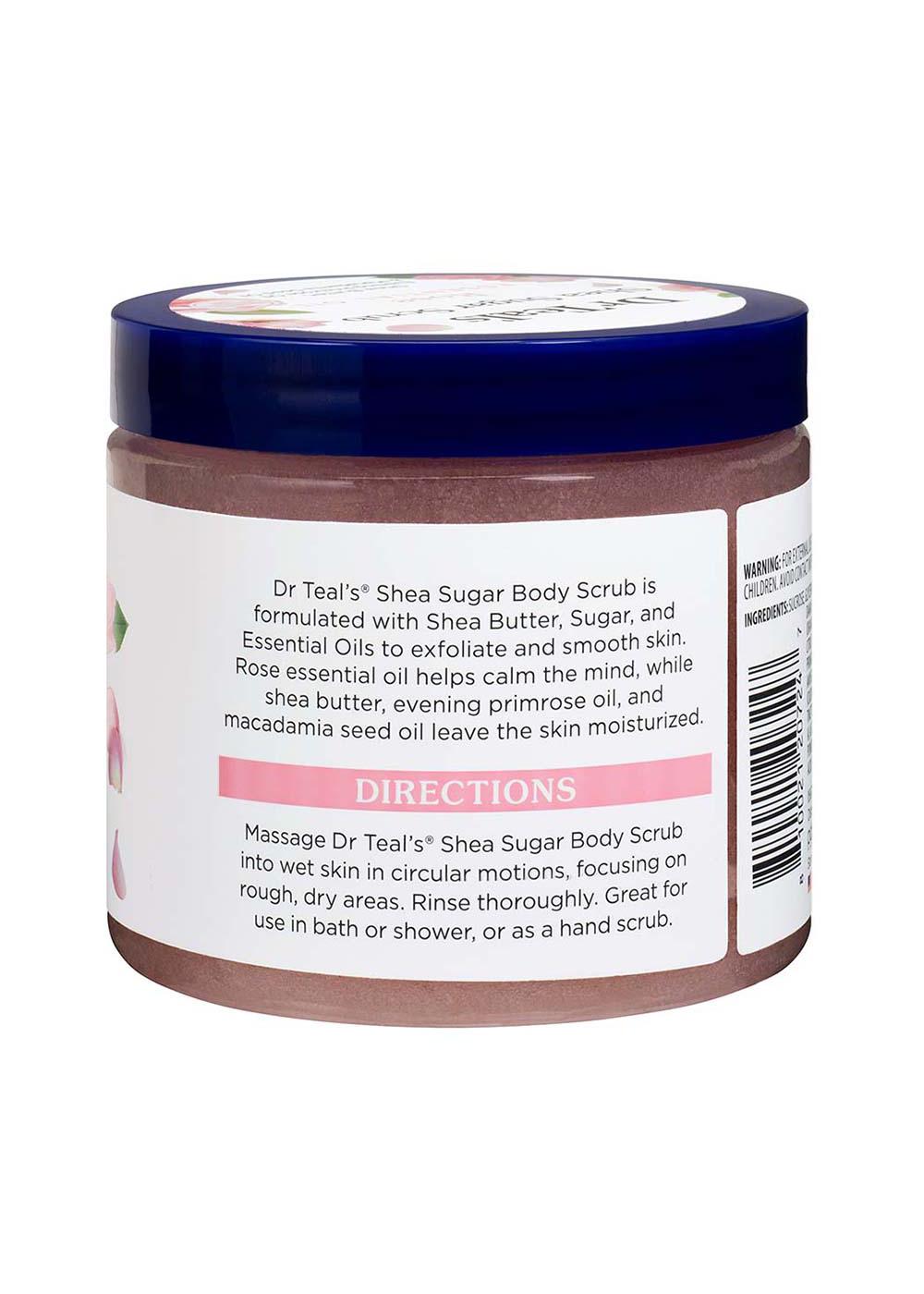 Dr Teal's Shea Sugar Scrub Rose; image 2 of 2