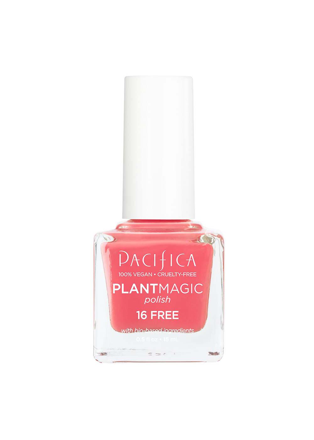 Pacifica Plant Magic Nail Polish - Neon Watermelon; image 1 of 2