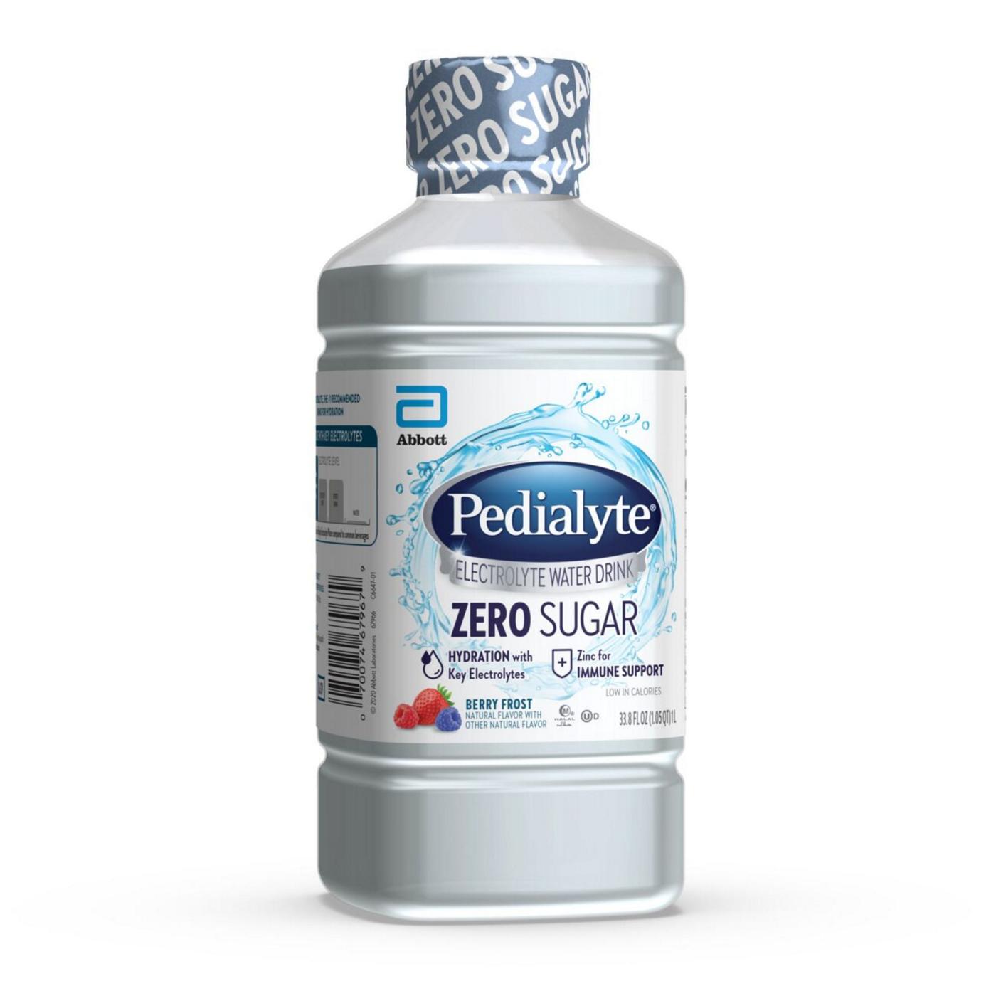 Pedialyte Zero Sugar Electrolyte Water Drink - Berry Frost; image 2 of 9