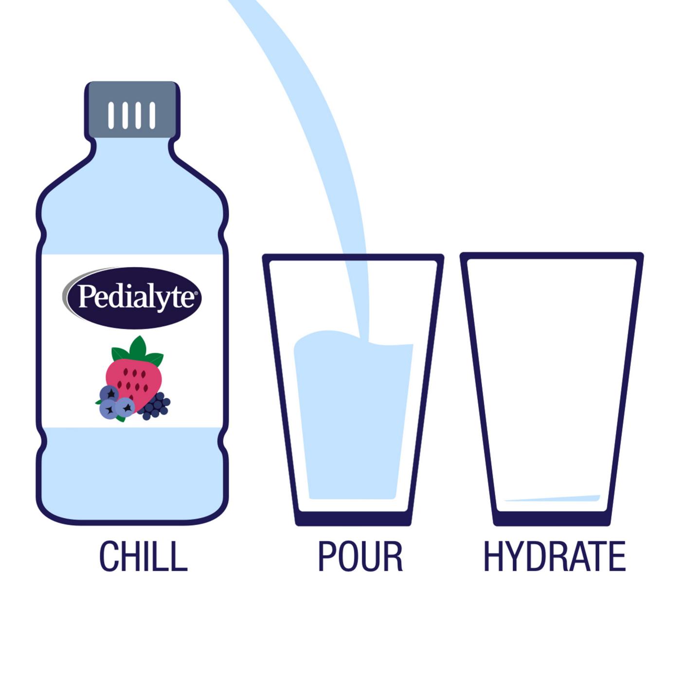 Pedialyte Zero Sugar Electrolyte Water Drink - Berry Frost; image 3 of 9