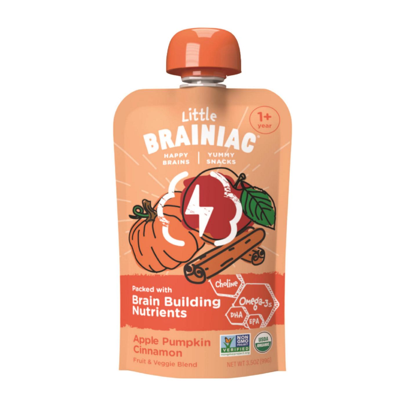 Little Brainiac Organic Baby Food Pouch - Apple Pumpkin & Cinnamon; image 1 of 4