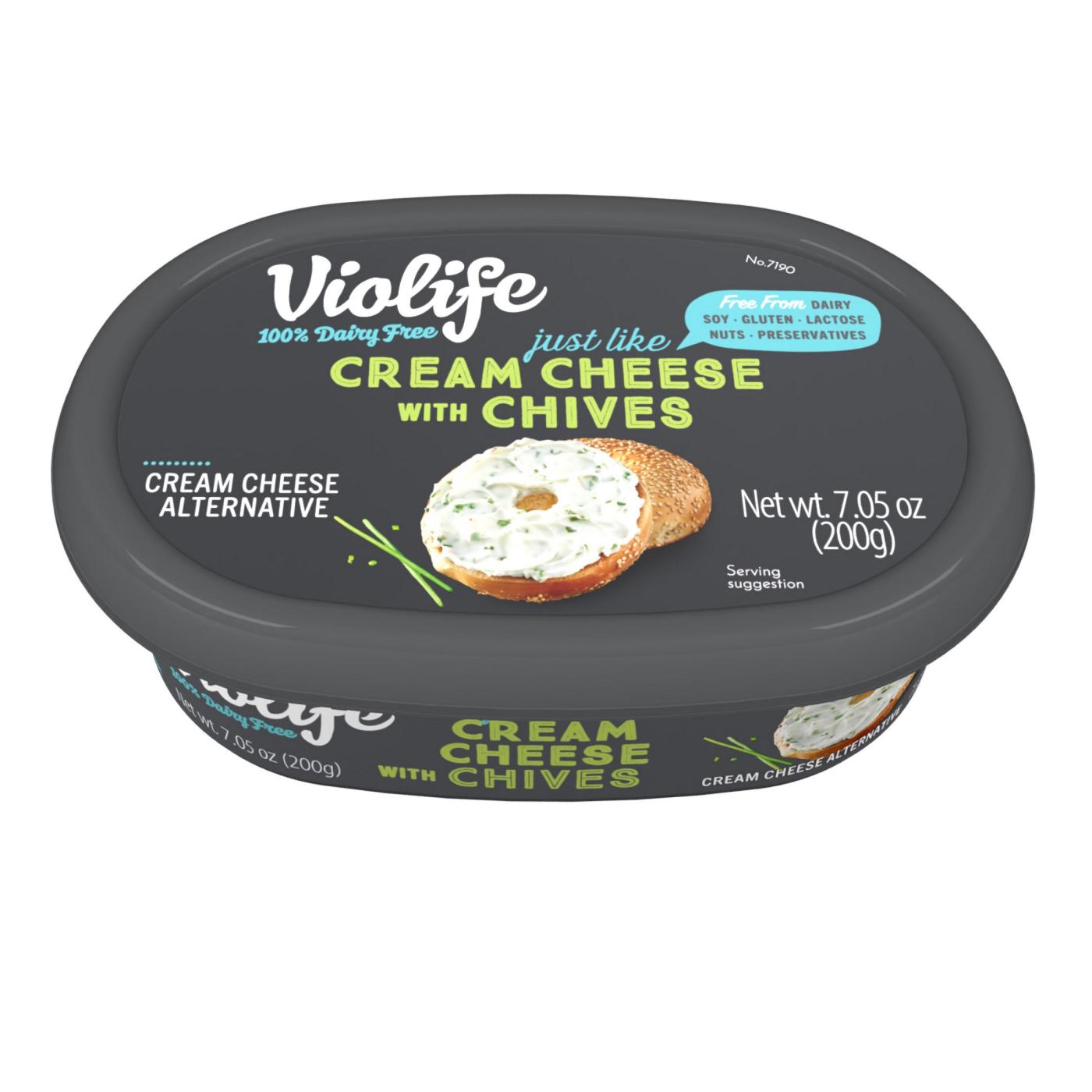 Violife Dairy Free Just Like Cream Cheese with Chives Shop Cheese at