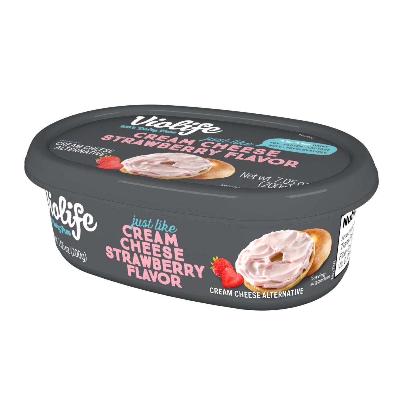 Violife Dairy Free Just Like Strawberry Cream Cheese; image 3 of 6