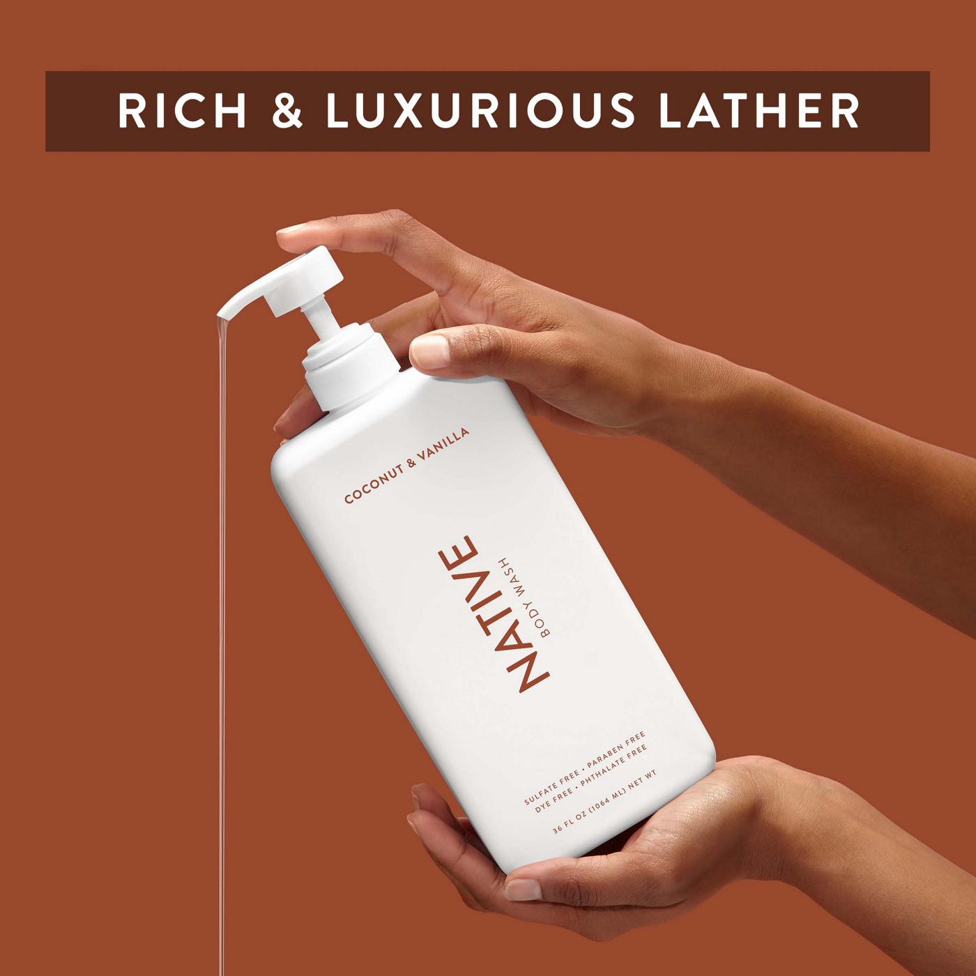 Native Body Wash - Coconut & Vanilla; image 2 of 9