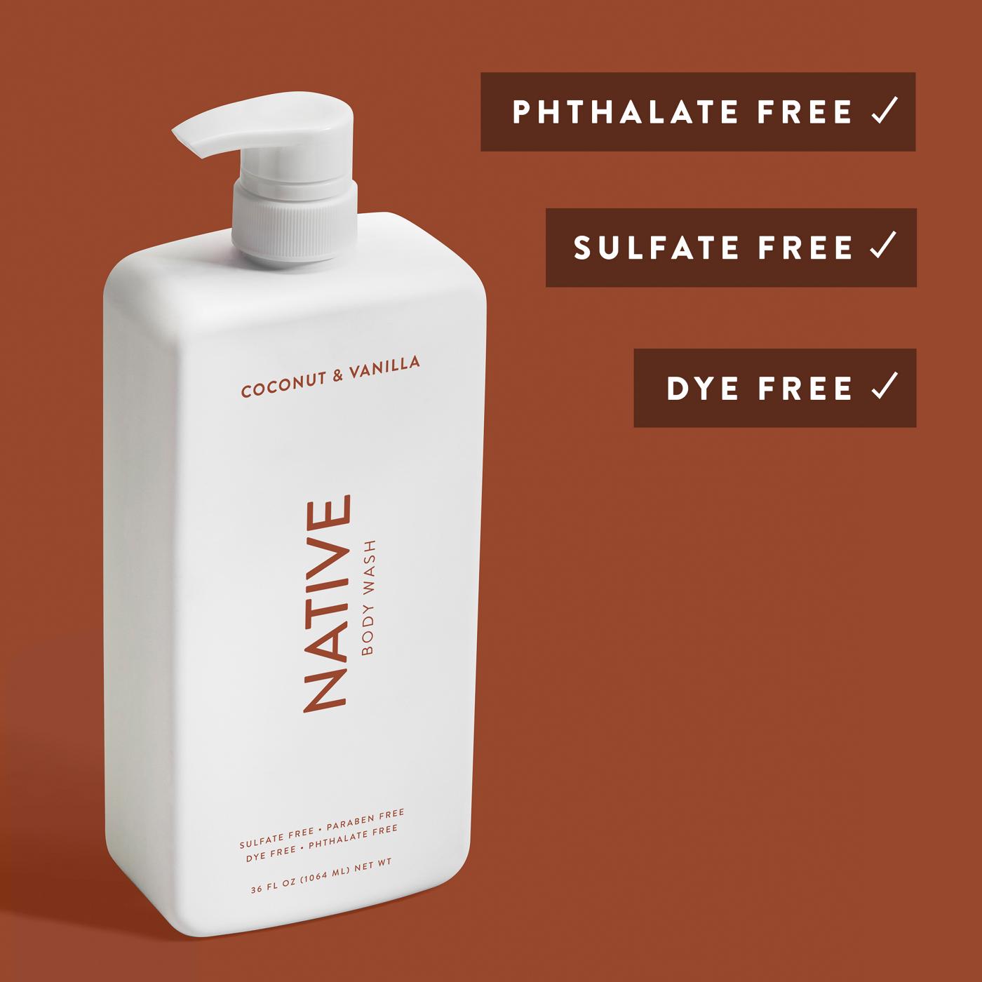Native Body Wash - Coconut & Vanilla; image 3 of 9