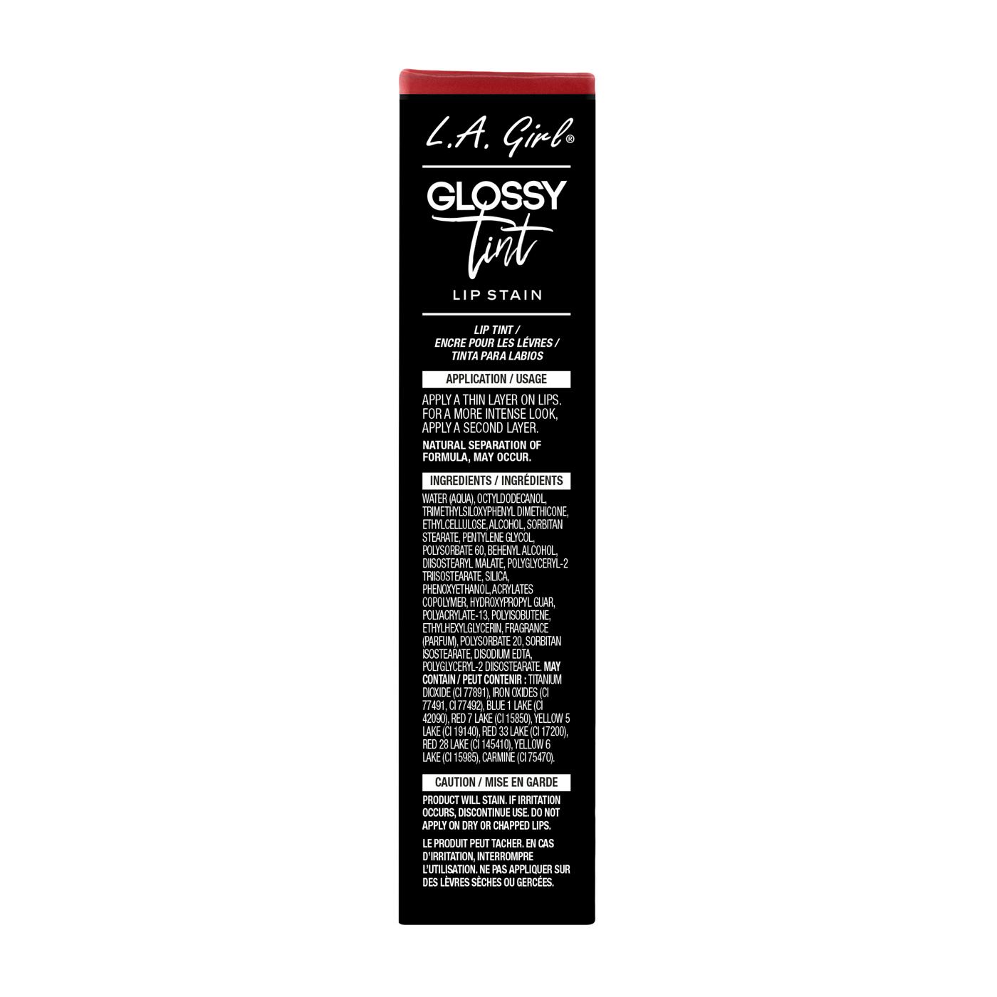 L.A. Girl Glossy Tint Lip Stain Adored; image 2 of 2