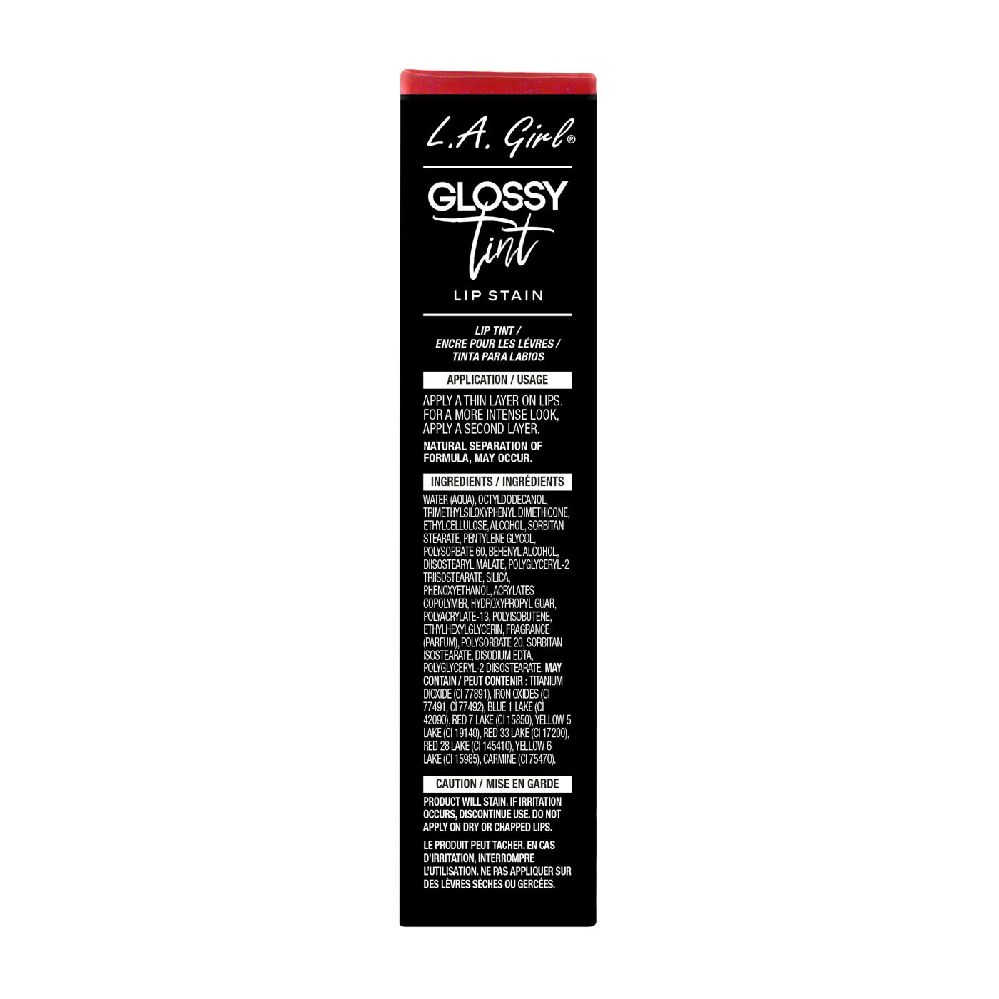 L.A. Girl Glossy Tint Lip Stain Sheer Bliss; image 2 of 2