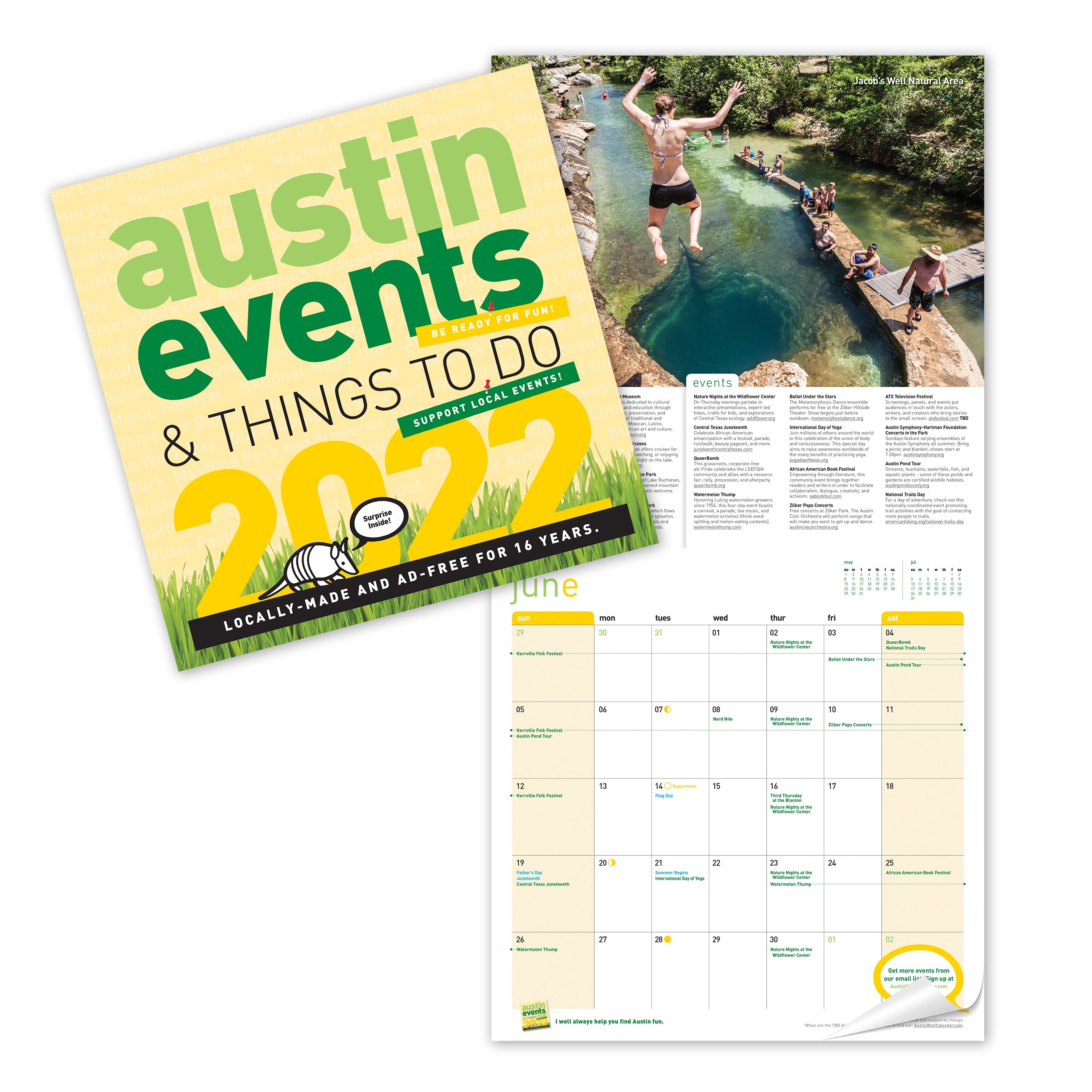 Big Weekend Calendars Austin Events 2022 Wall Calendar - Shop Planners & Calendars at H-E-B