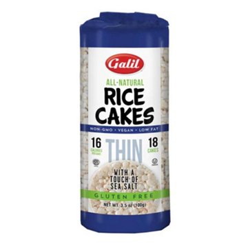 Galil Kosher Thin Rice Cakes - Sea Salt, 18 ct