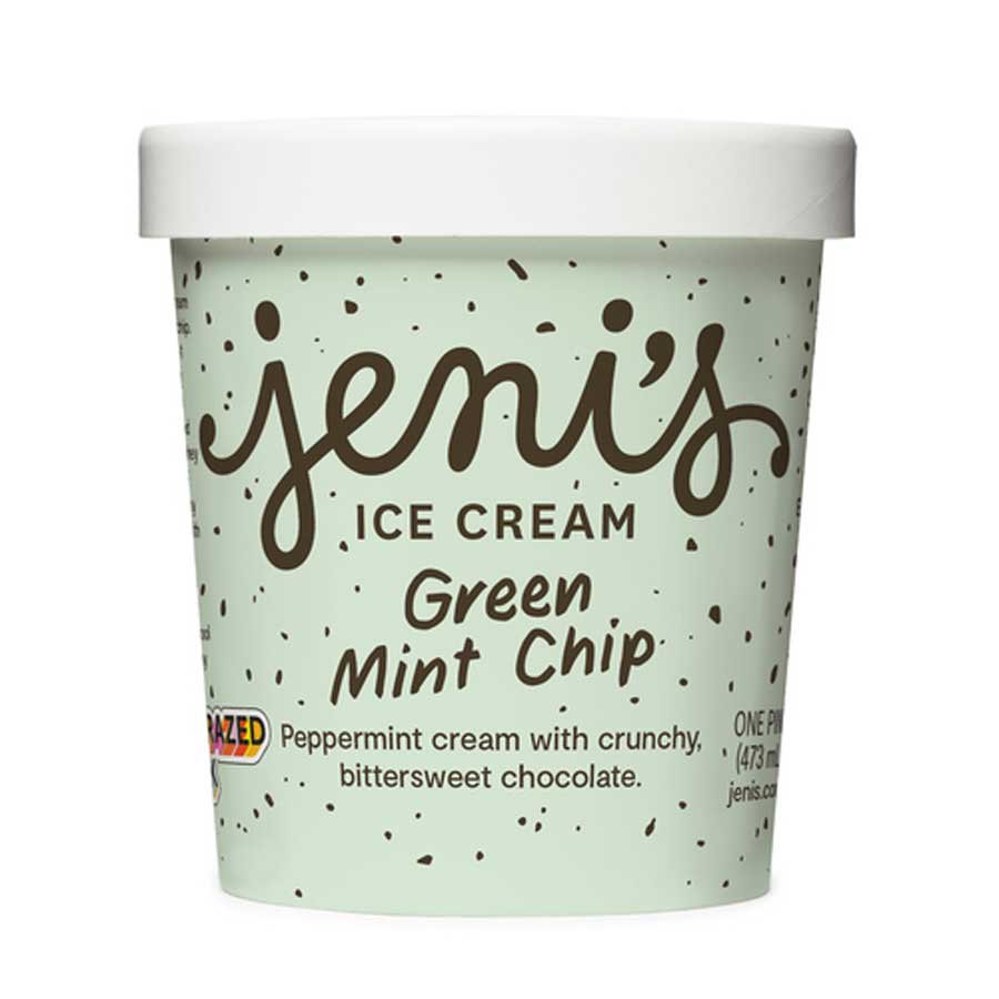 Jeni's Green Mint Chip Ice Cream, 1 pt | Central Market - Really