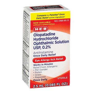 H-E-B Once Daily Relief Eye Drops, 0.08 oz