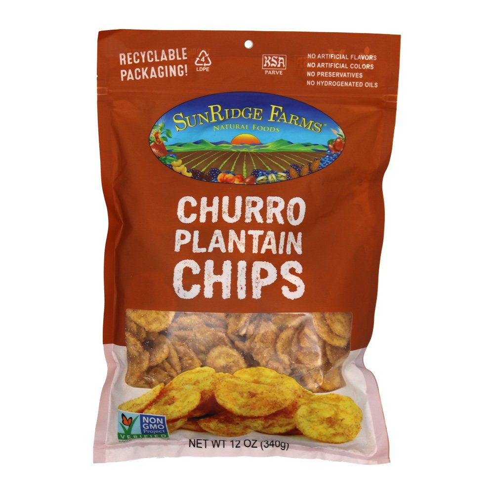 Organic Banana Chips, Crunchy, Non GMO verified - SunRidge Farms