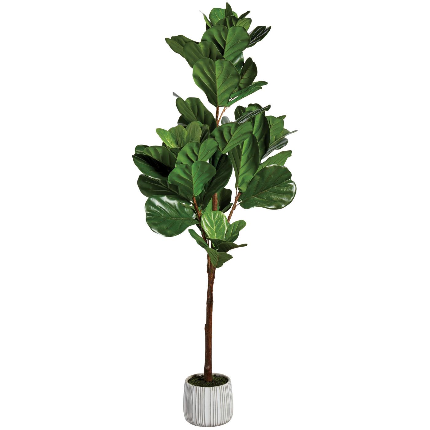 Destination Holiday Faux Fiddle Leaf Plant; image 1 of 2