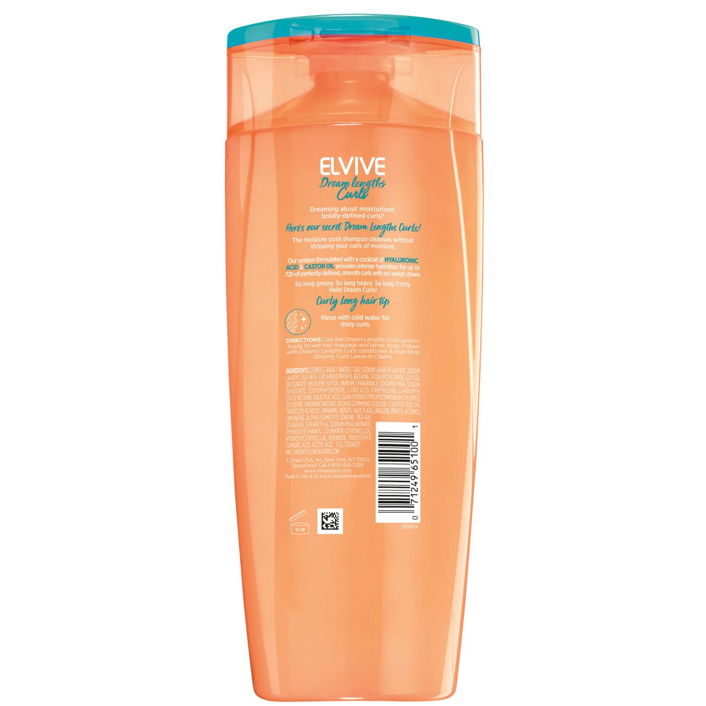 L'Oréal Paris Elvive Dream Lengths Curls Moisture Push Shampoo; image 4 of 5
