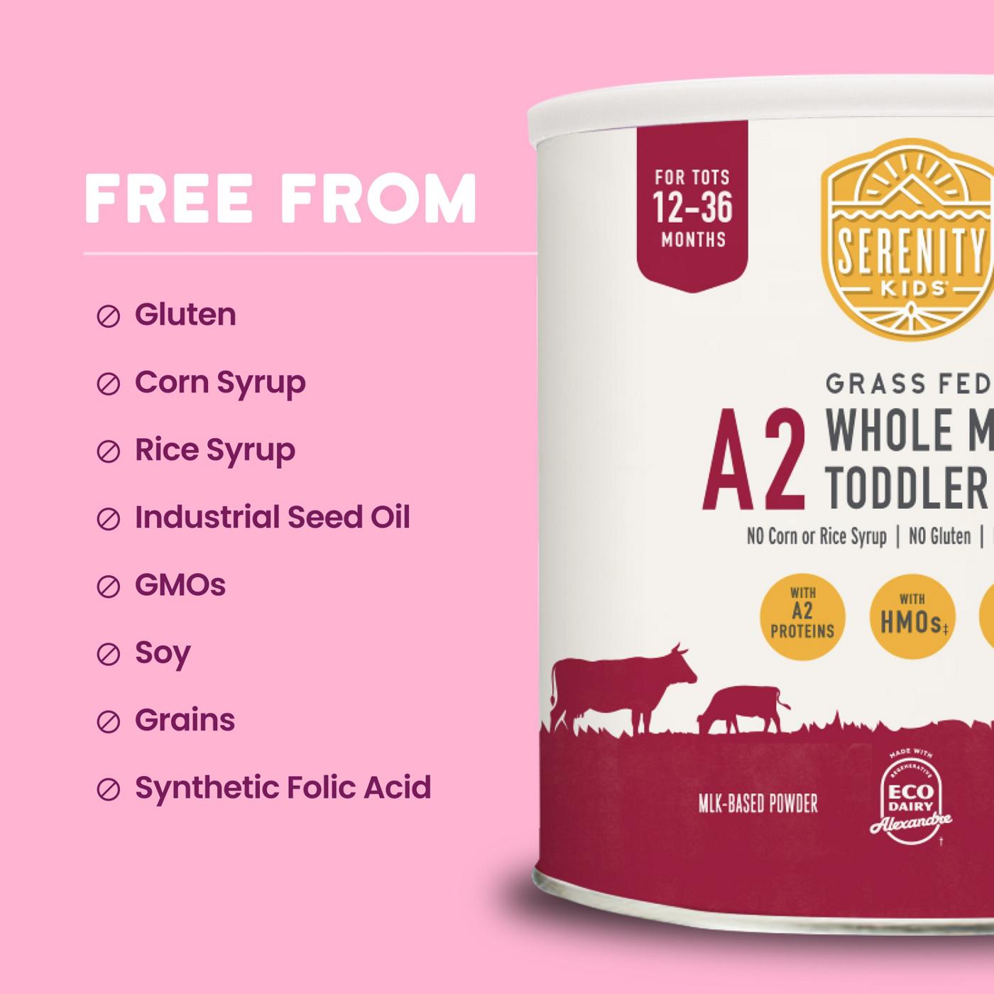 Serenity Kids A2 Grass Fed Whole Milk Toddler Formula; image 3 of 8