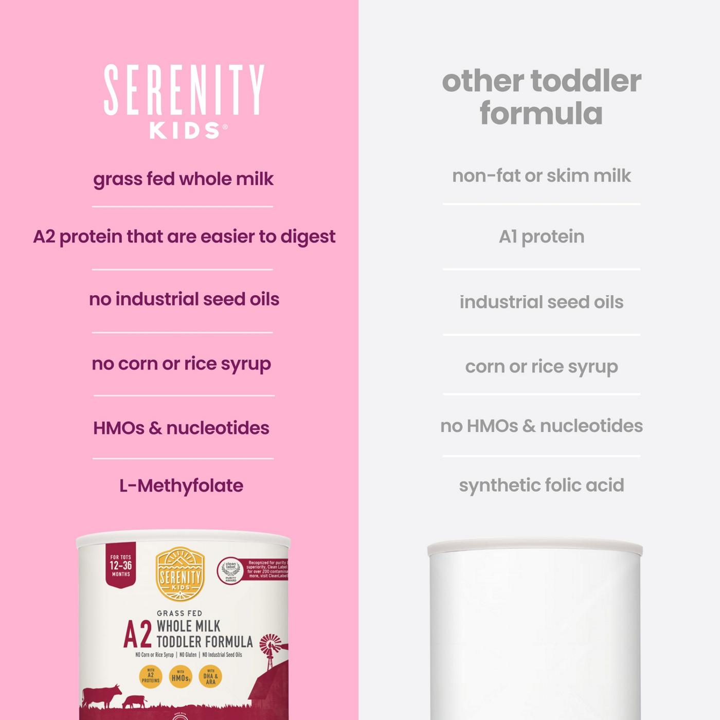 Serenity Kids A2 Grass Fed Whole Milk Toddler Formula; image 4 of 8
