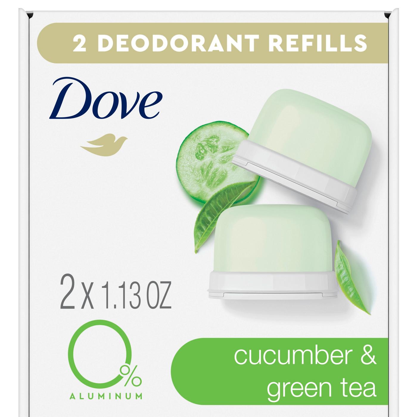 Dove Cucumber & Green Tea Deodorant Stick Refills; image 2 of 3