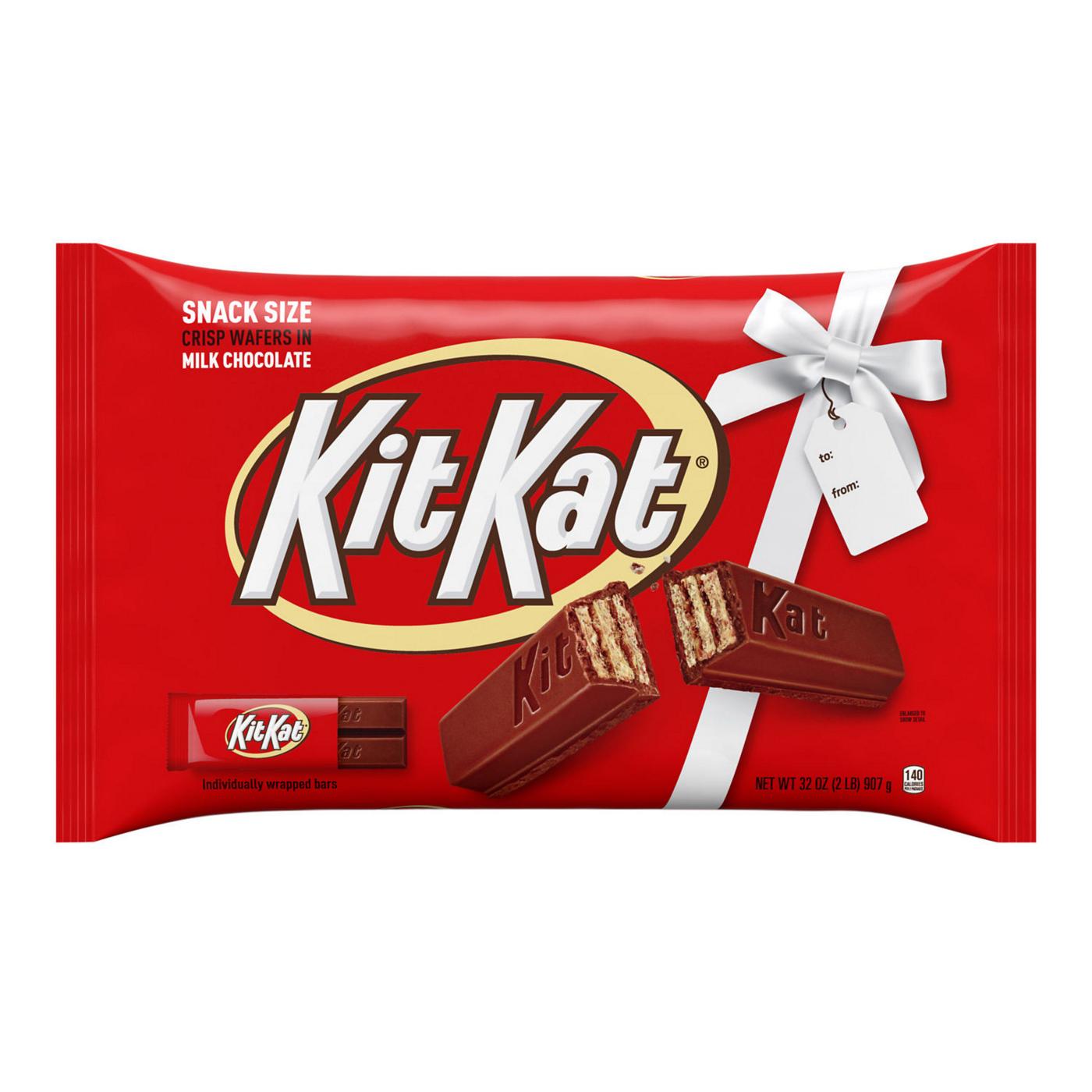 Kit Kat Milk Chocolate Wafer Snack Size Christmas Candy; image 1 of 7