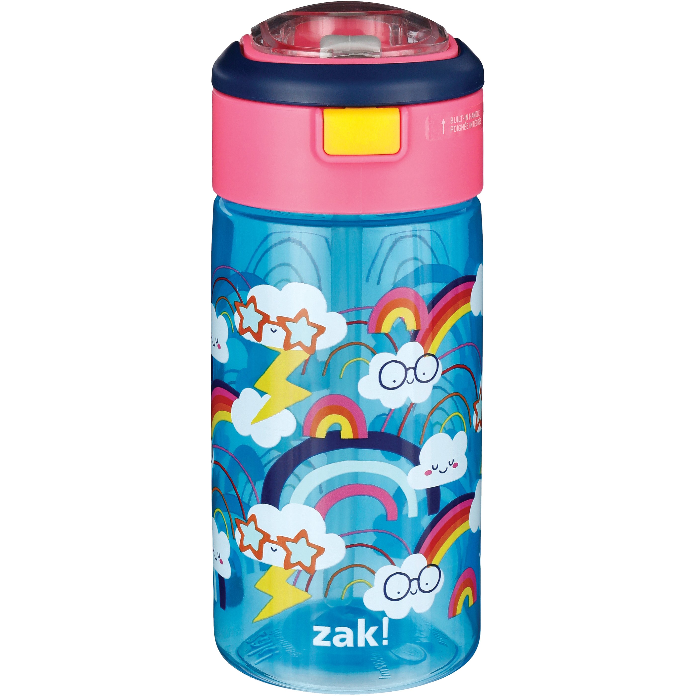 Zak Designs Genesis Flex Reusable Plastic Water Bottle – Blue