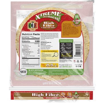 Ole Xtreme Wellness Whole Wheat High Fiber Tortillas