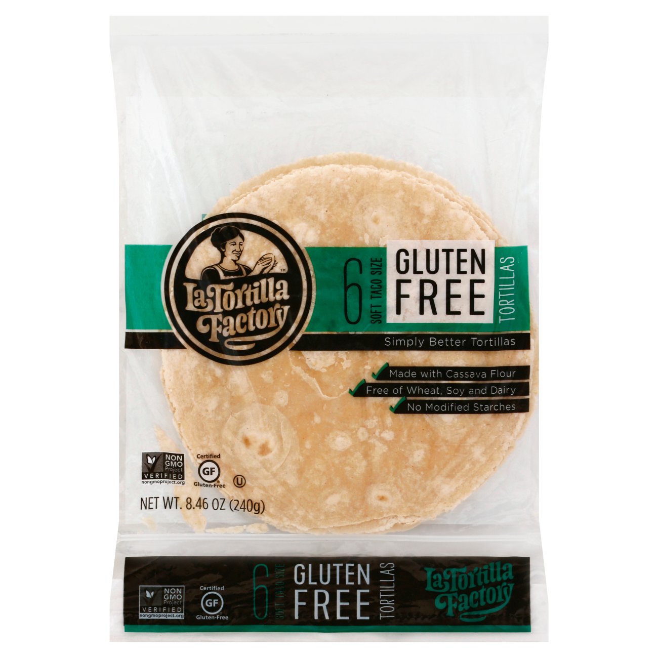 La Tortilla Factory Gluten Free Tortillas, 6 ct