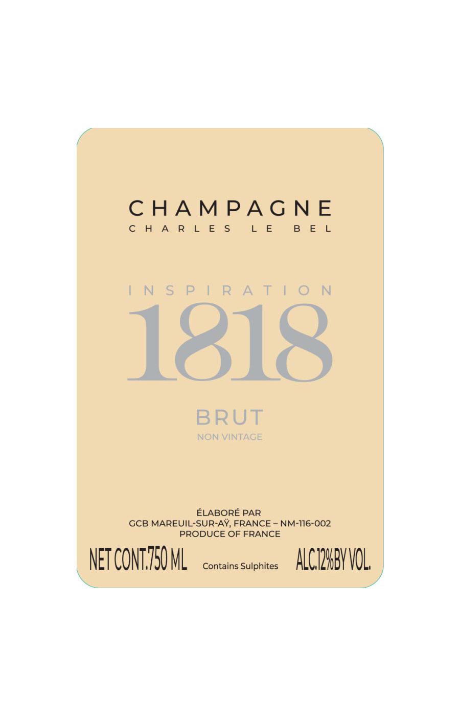 Charles Le Bel 1818 Champagne; image 2 of 2