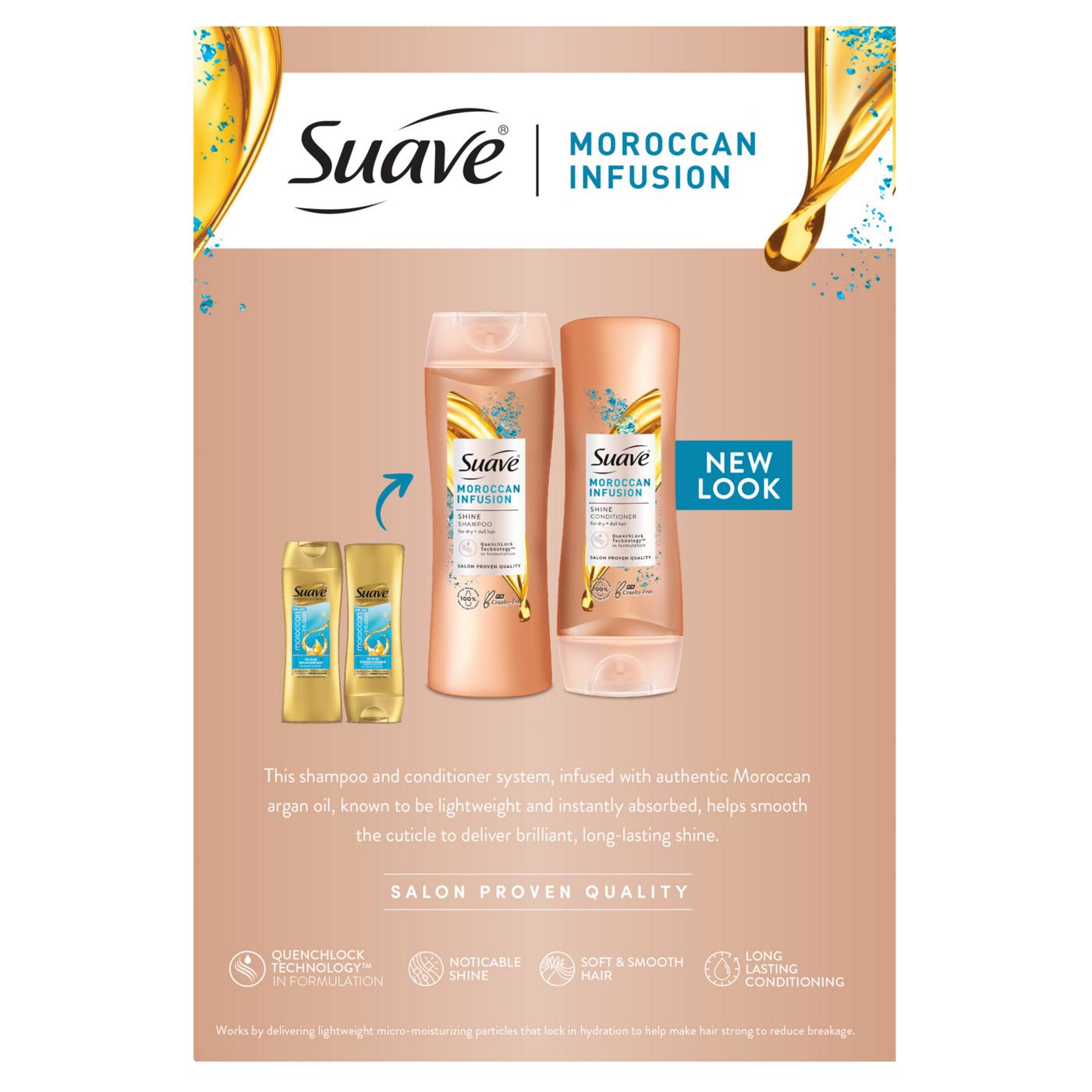 Suave Moroccan Oil Infusion Shine Shampoo and Conditoiner; image 2 of 2