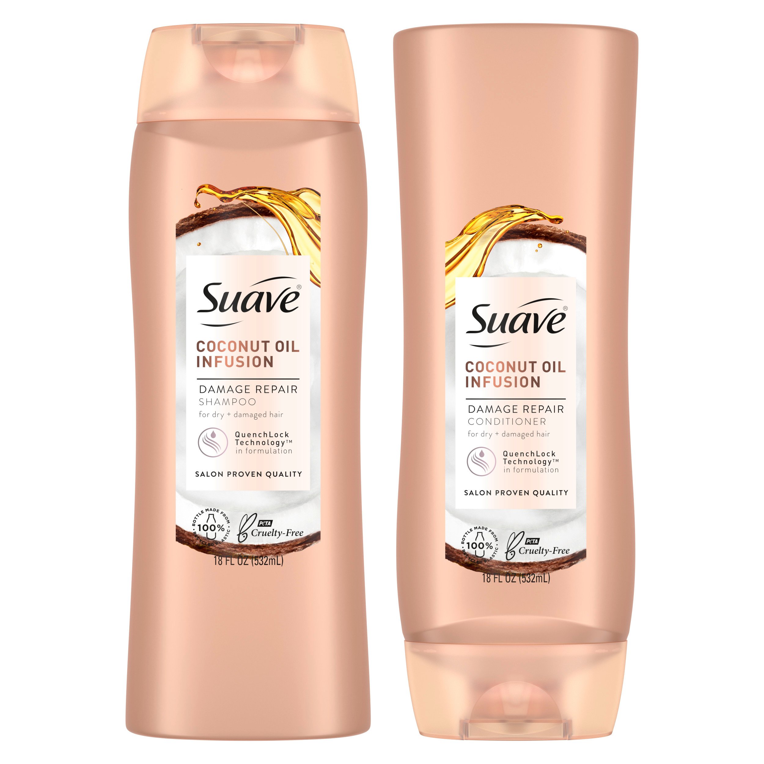 Suave Coconut Oil Infusion Repairing Shampoo and Conditioner - Shop Hair  Care at H-E-B