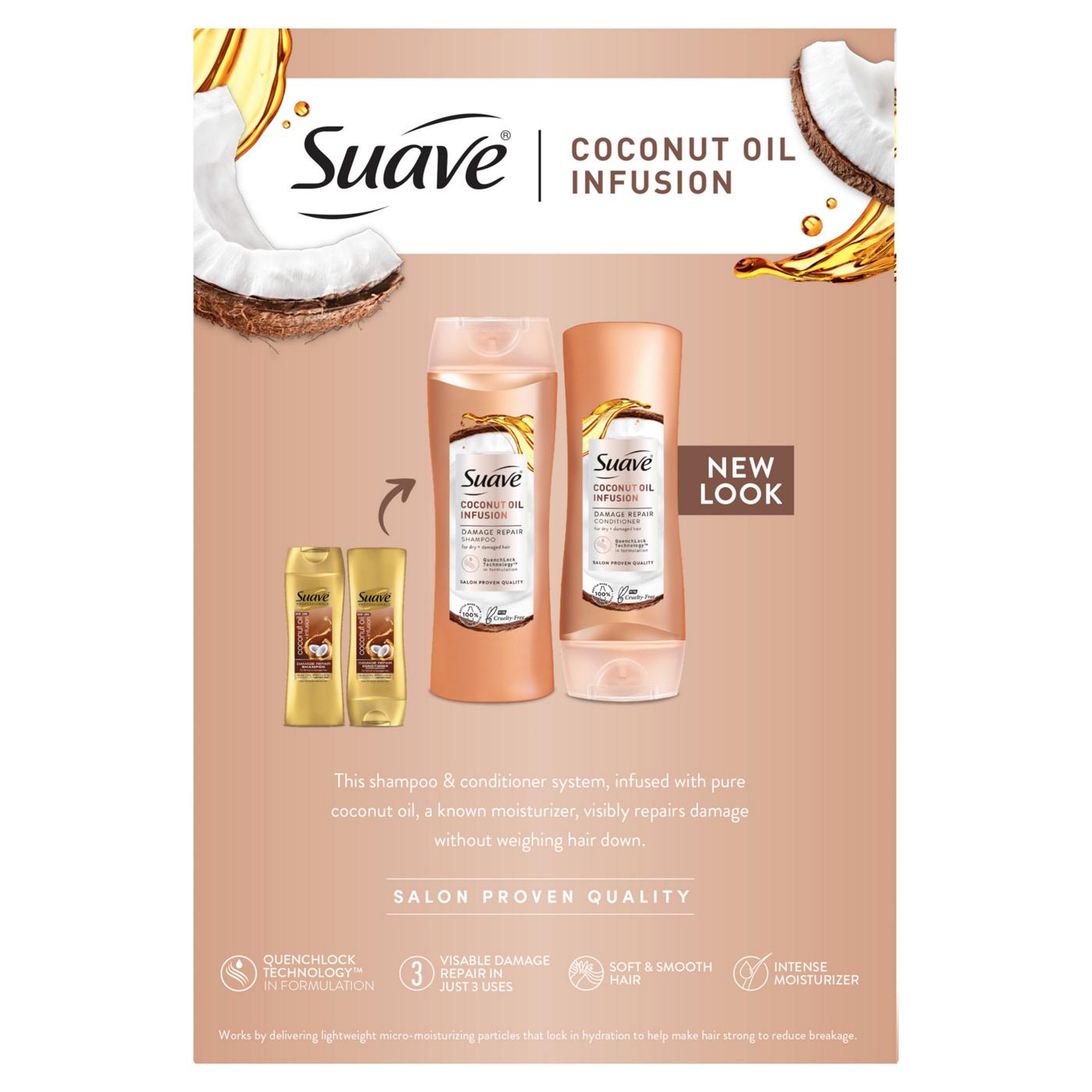 Suave Repairing Shampoo & Conditioner Coconut Oil Infusion; image 2 of 2