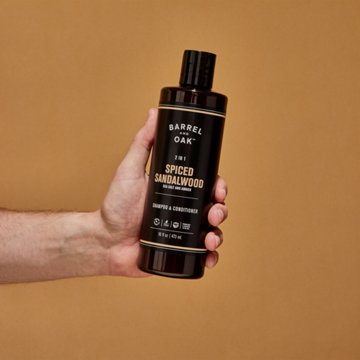 Barrel and Oak 2 in 1 Spiced Sandalwood Shampoo & Conditioner - Sea Salt & Amber, 16 oz