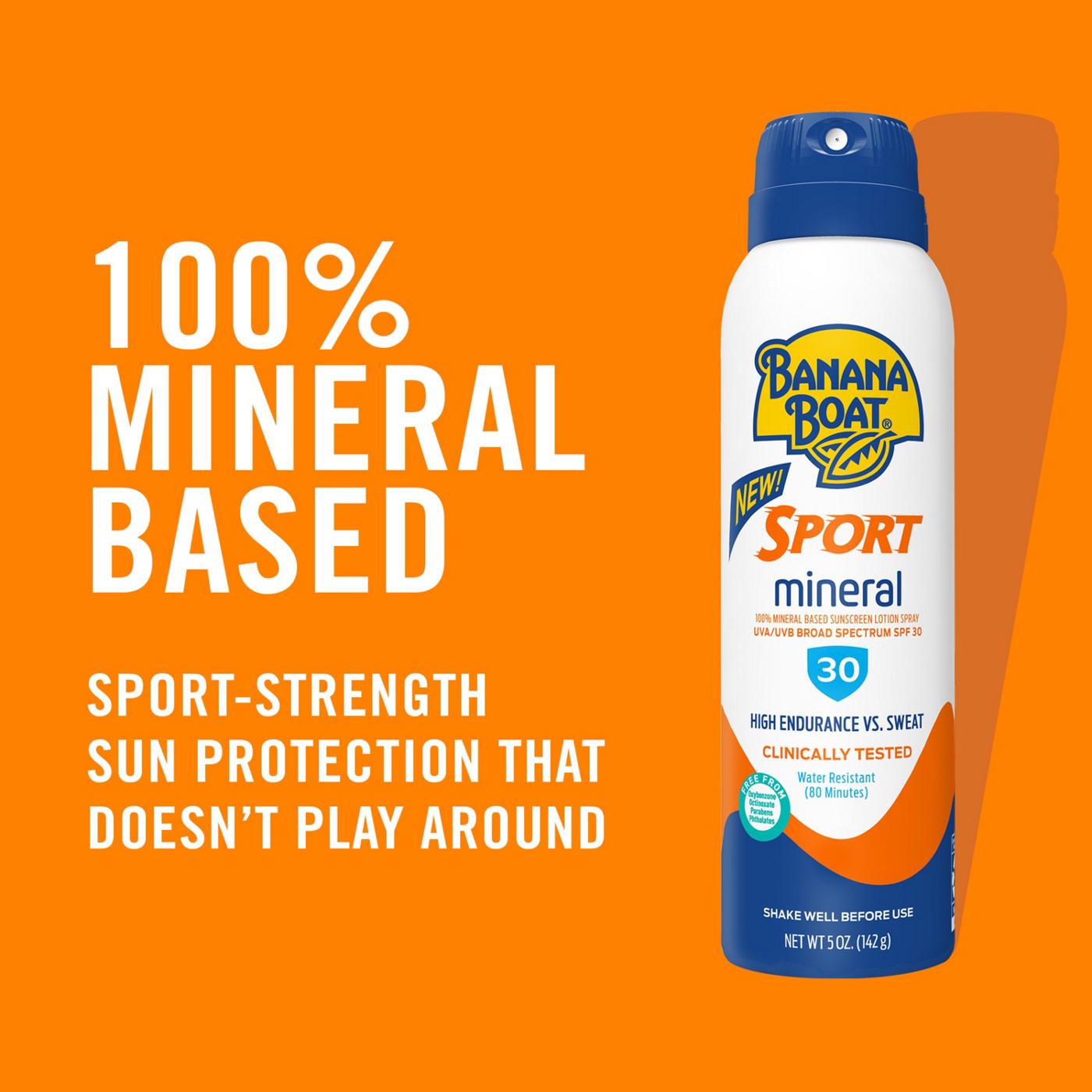 Banana Boat Sport Mineral Sunscreen Spray- SPF 30; image 2 of 7