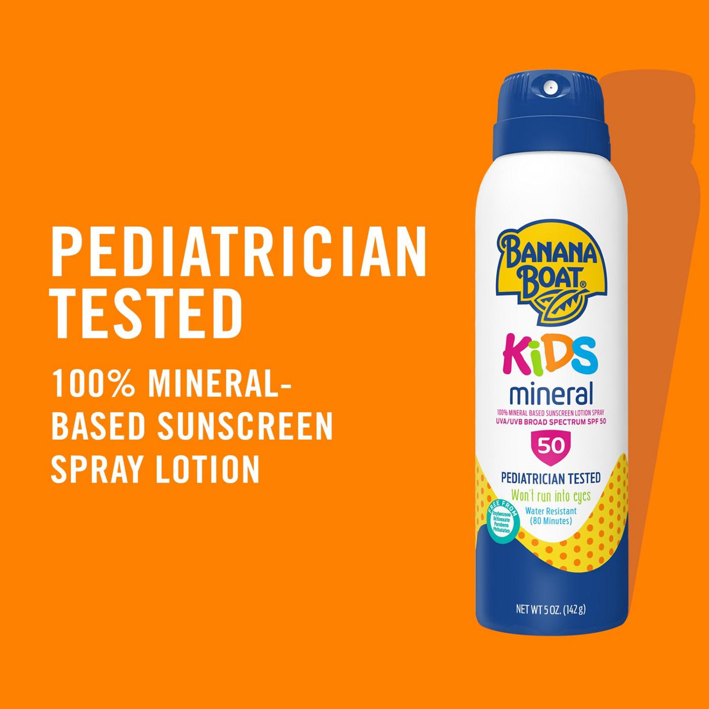 Banana Boat Kids Mineral Sunscreen Spray - SPF 50; image 6 of 7