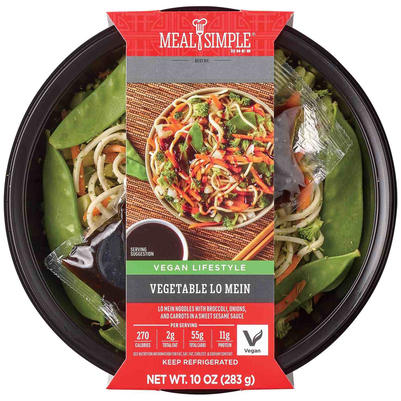 Meal Simple by H-E-B Vegetable Lo Mein Bowl; image 3 of 5