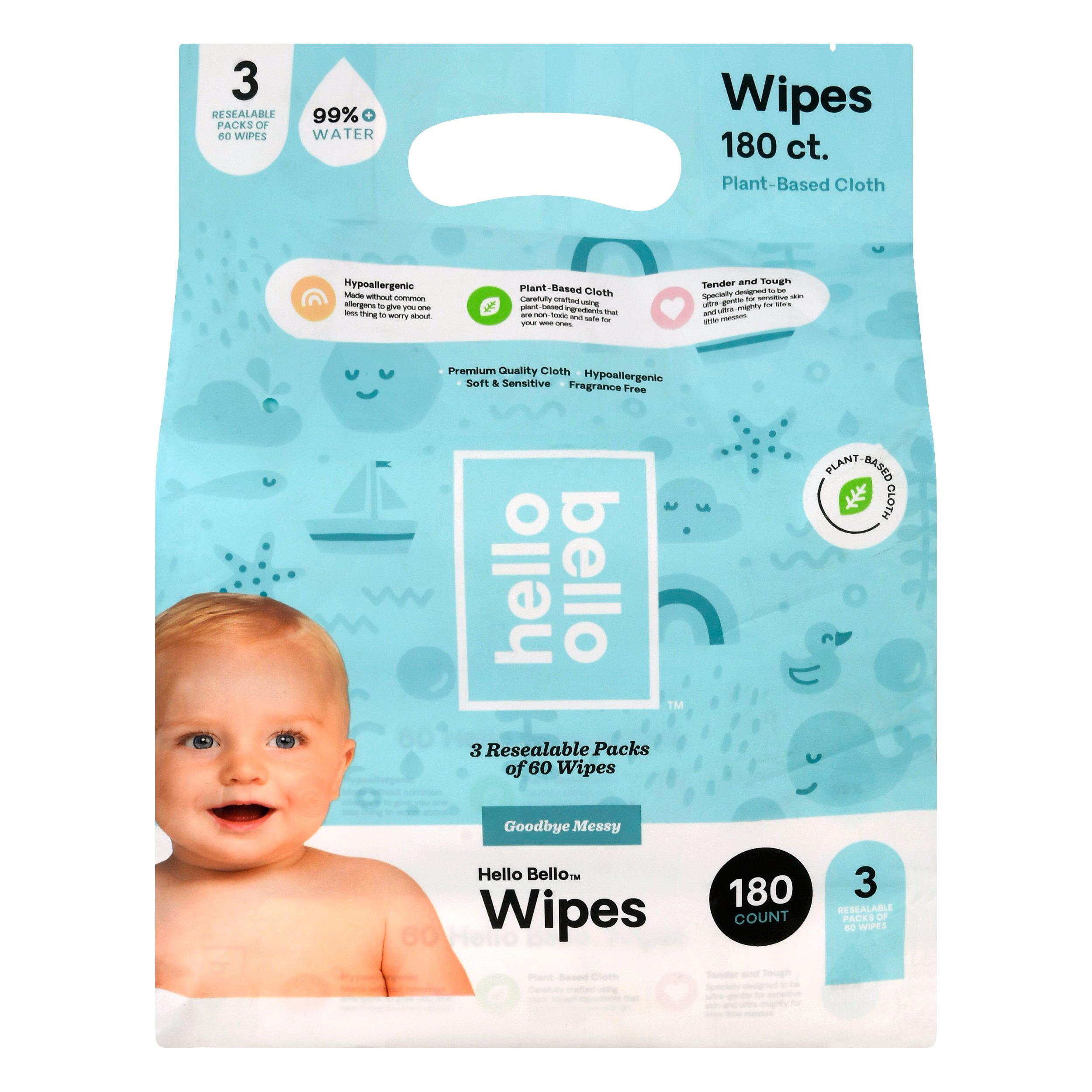 Hello Bello Baby Wipes, 3 Pk Shop Baby wipes at HEB