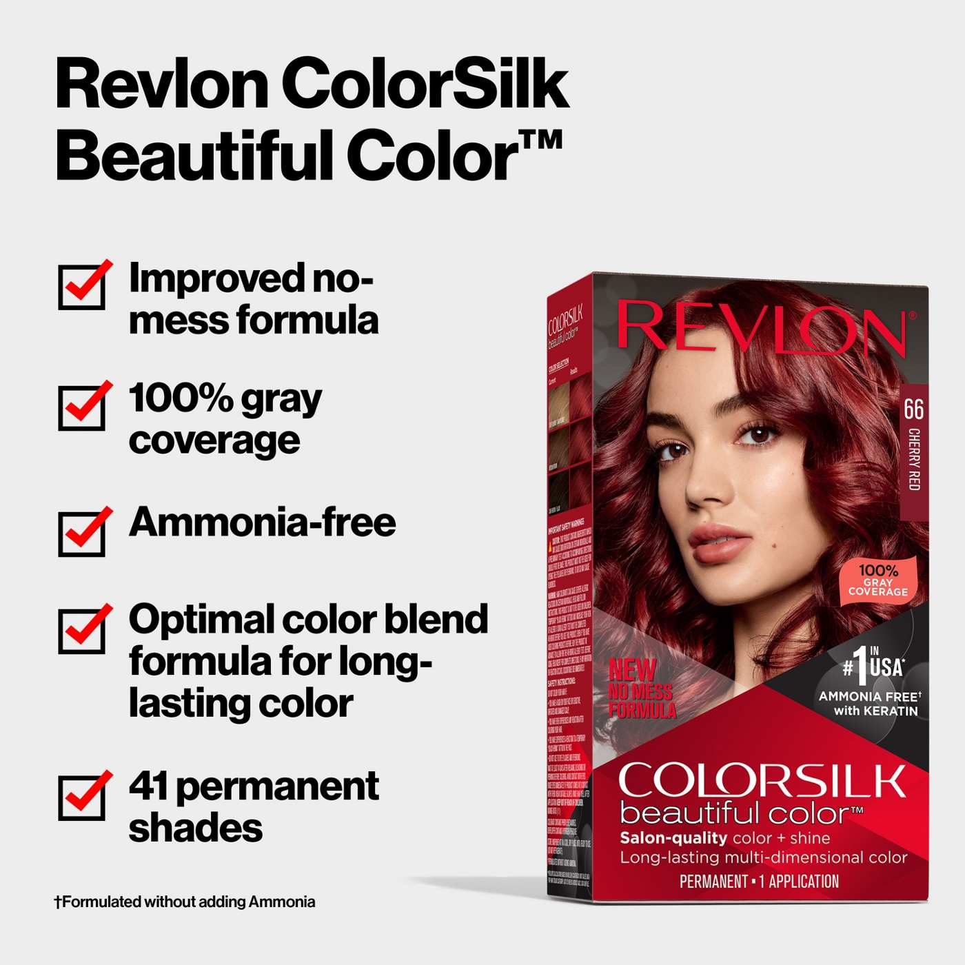 Revlon ColorSilk Hair Color 45 - Bright Auburn; image 2 of 7