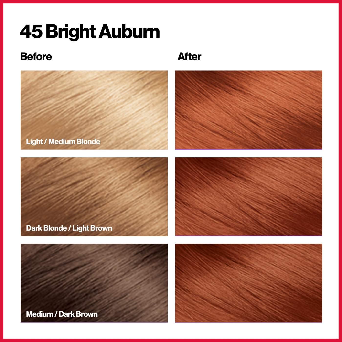 Revlon ColorSilk Hair Color 45 - Bright Auburn; image 6 of 7