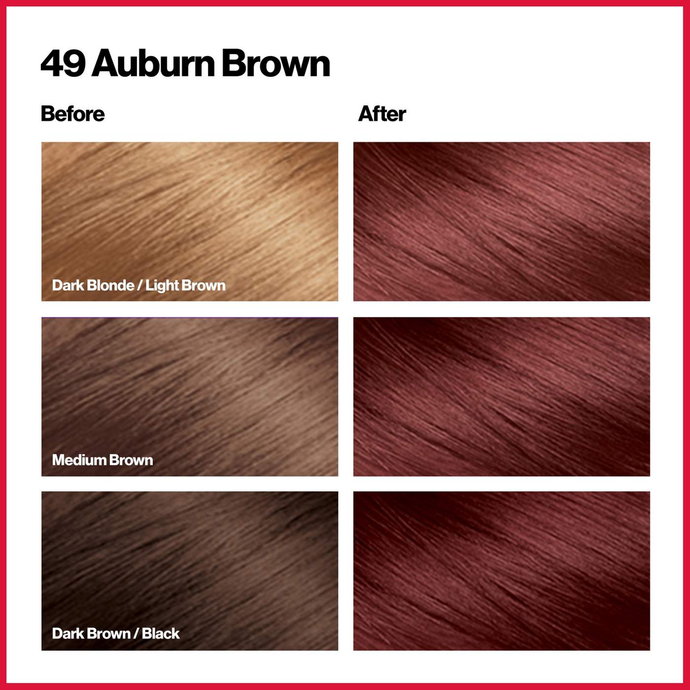 Revlon ColorSilk Hair Color - 49 Auburn Brown; image 2 of 7