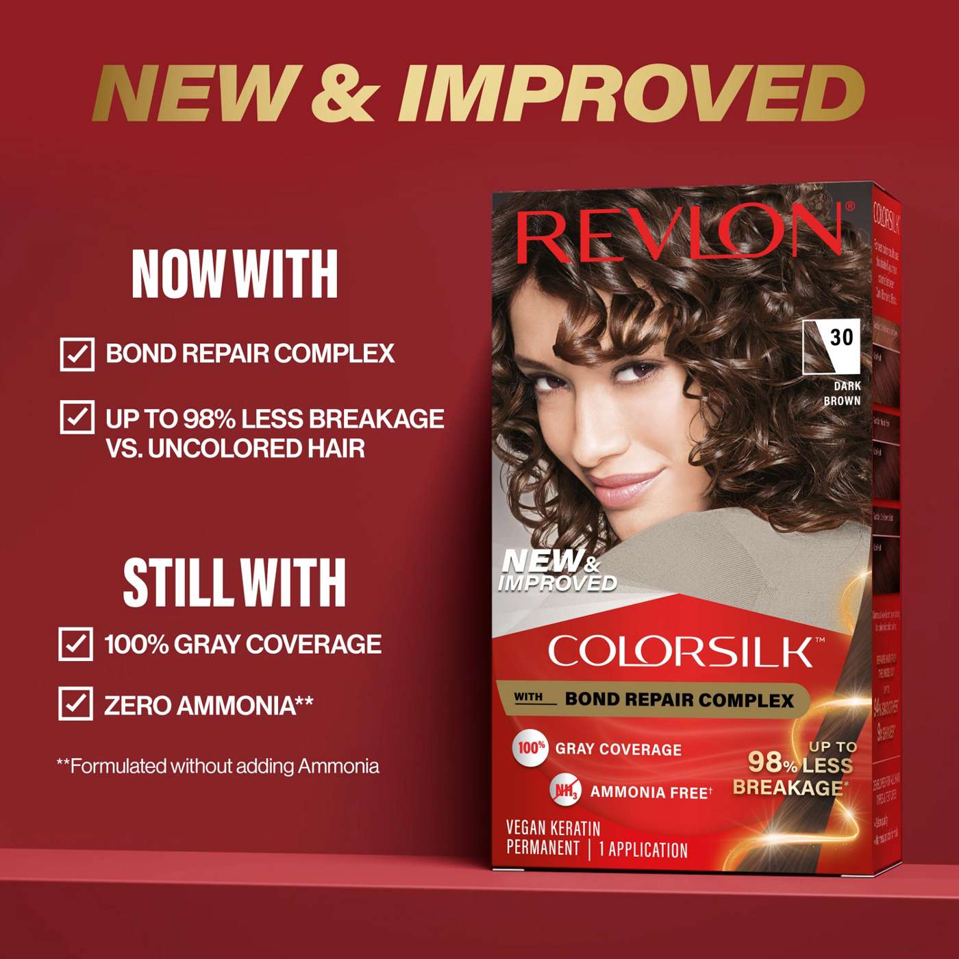 Revlon ColorSilk Hair Color - 49 Auburn Brown; image 3 of 7