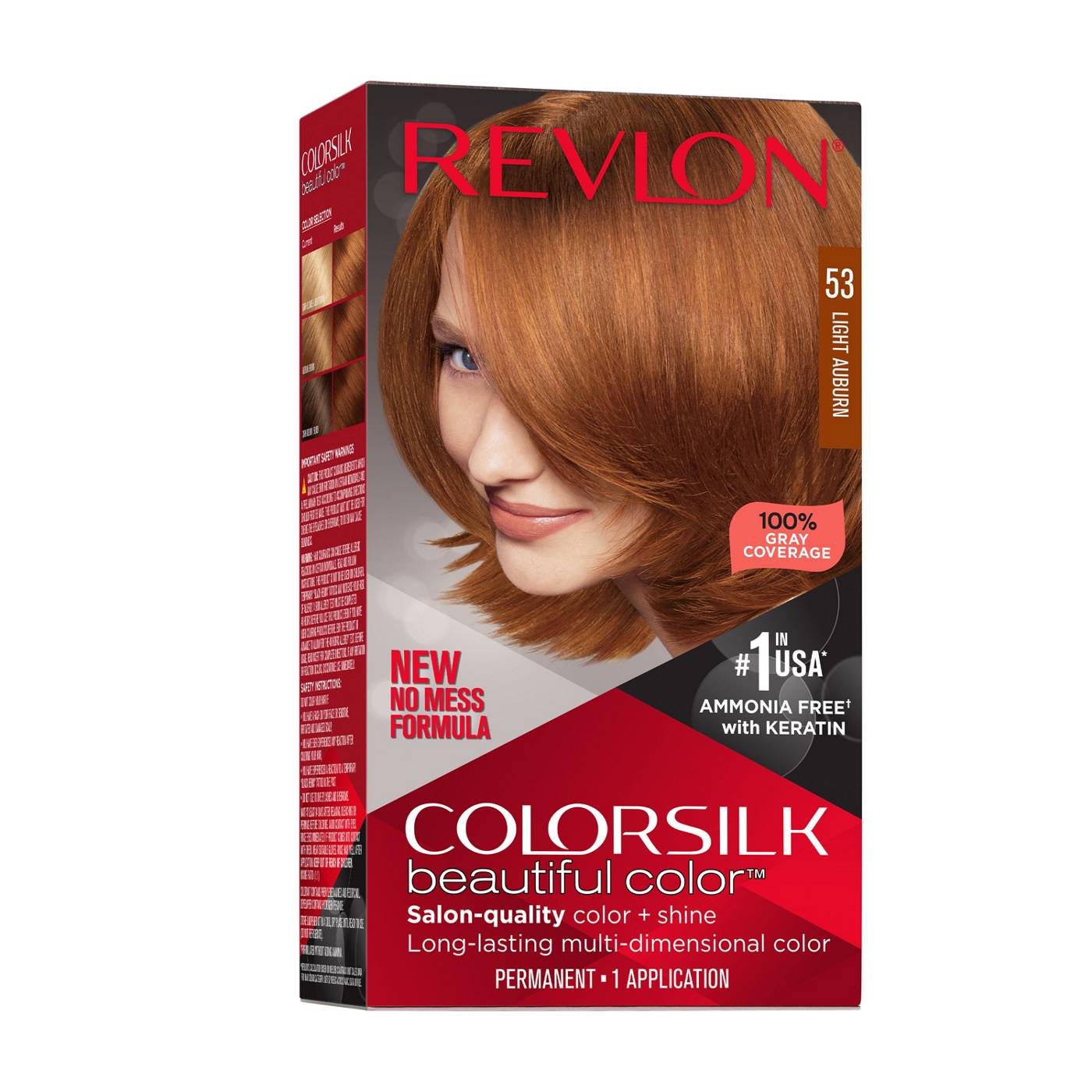 Revlon ColorSilk Hair Color - 53 Light Auburn; image 1 of 7