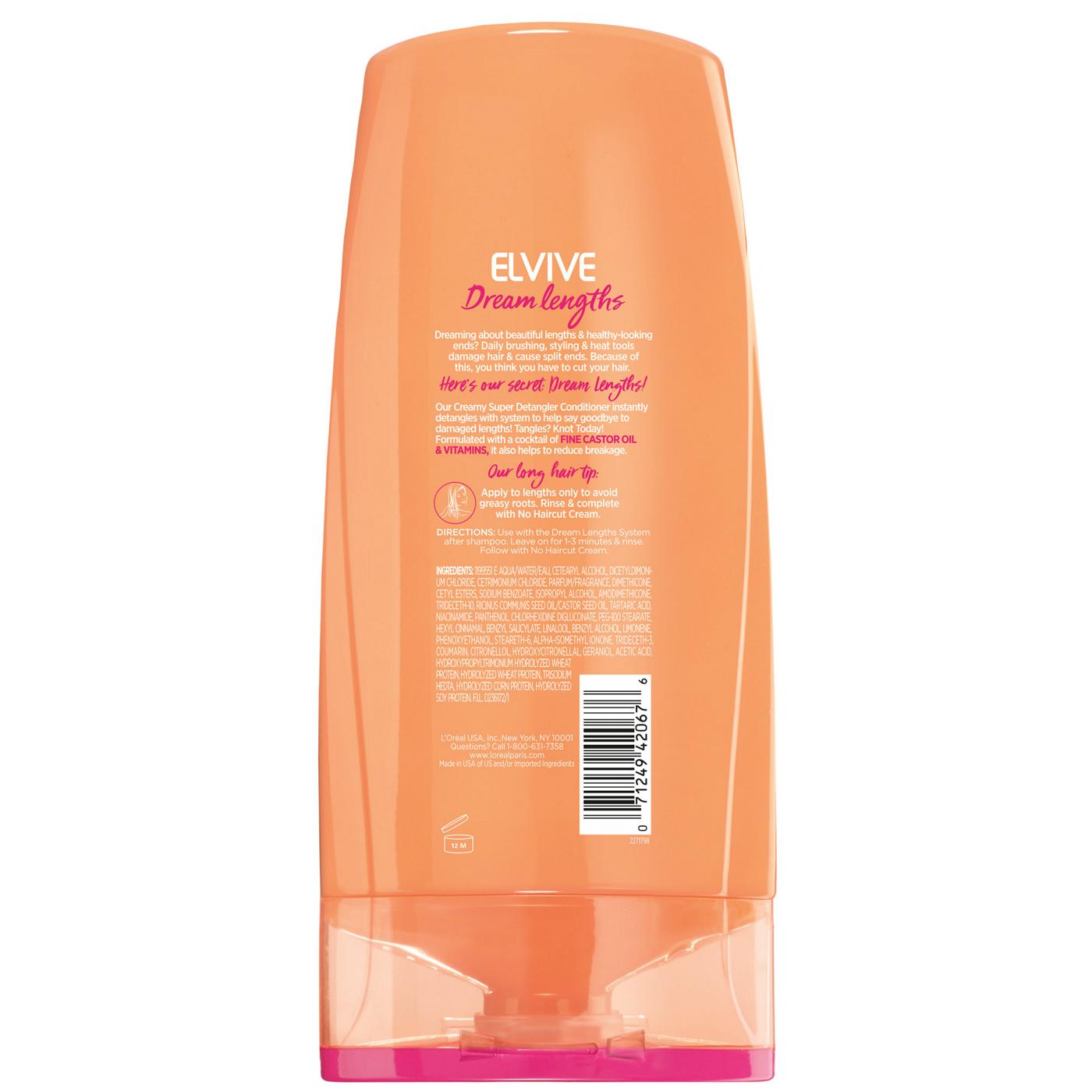 L'Oréal Paris Elvive Dream Lengths Curls Moisture Conditioner, Paraben-Free; image 5 of 6