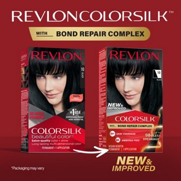 Revlon ColorSilk Hair Color - 10 Black