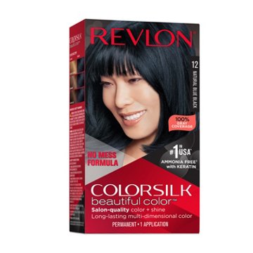 Revlon ColorSilk Hair Color - 12 Natural Blue Black