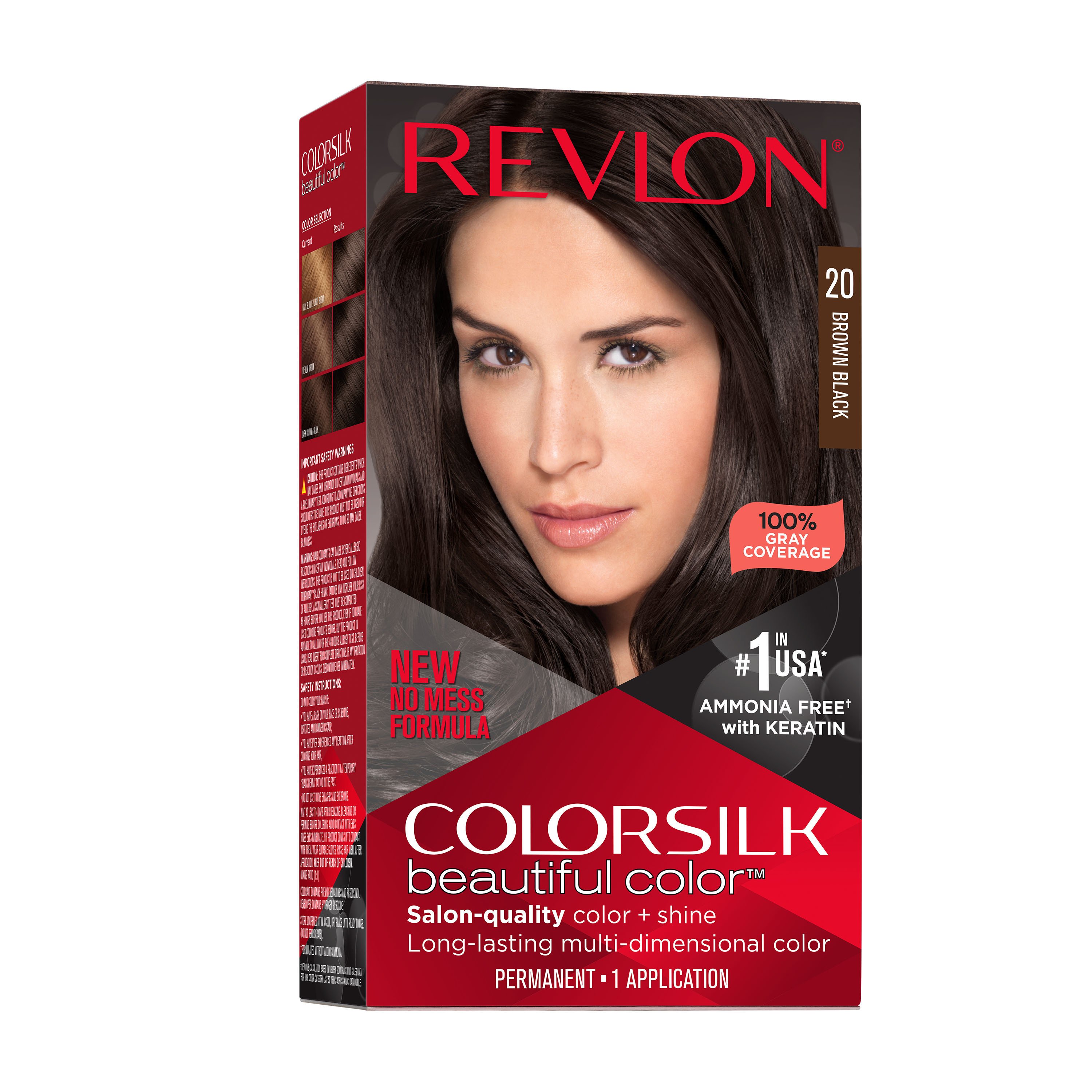 Revlon ColorSilk Hair Color - 20 Brown Black - Shop Hair Care at H-E-B