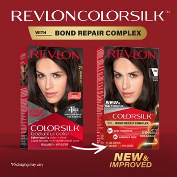 Revlon ColorSilk Hair Color - 20 Brown Black