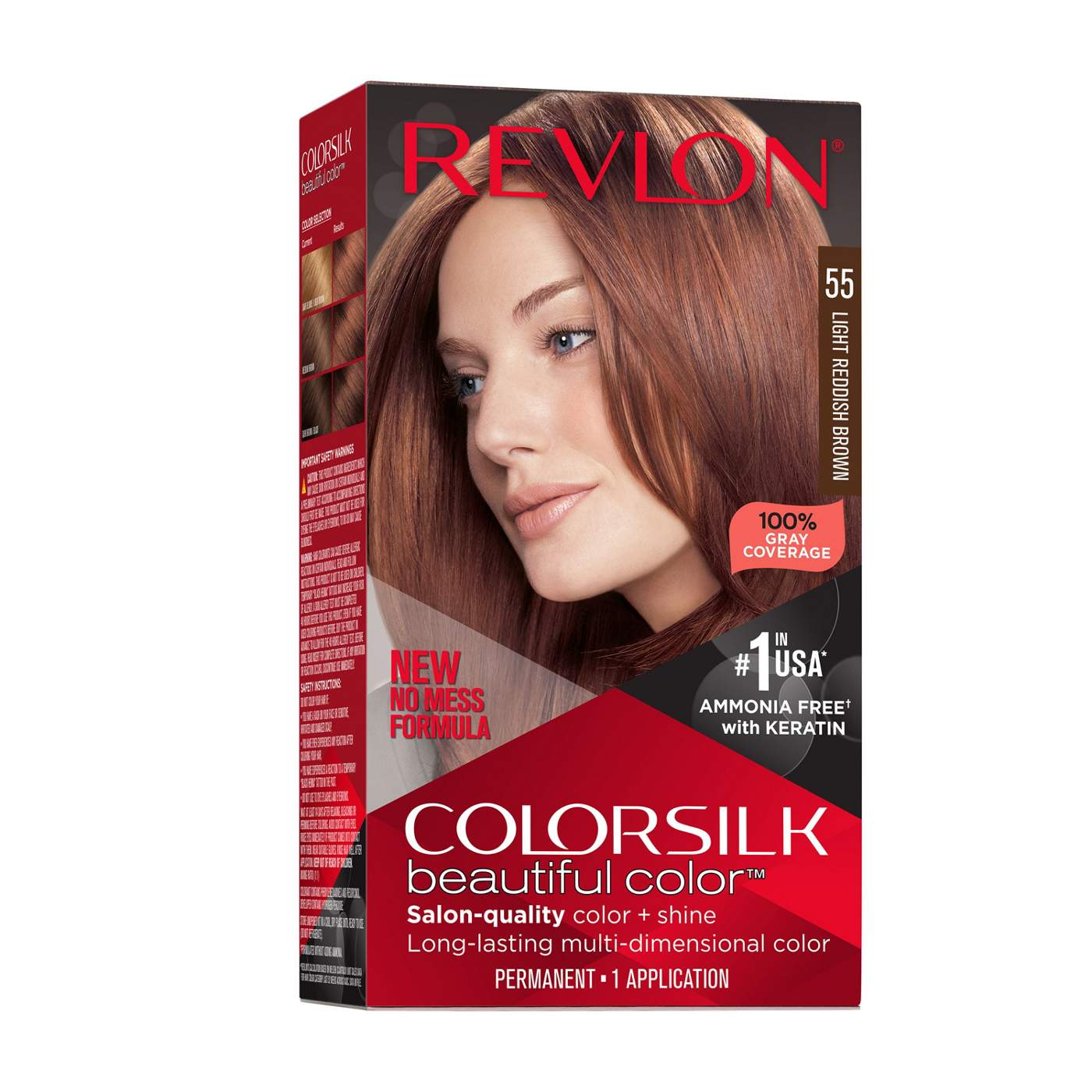 Revlon ColorSilk Hair Color - 55 Light Reddish Brown; image 1 of 7