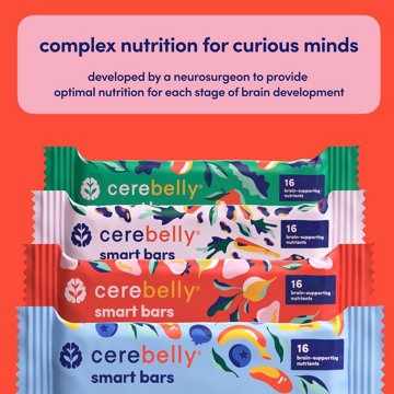 Cerebelly Organic Smart Bars - Strawberry & Beet