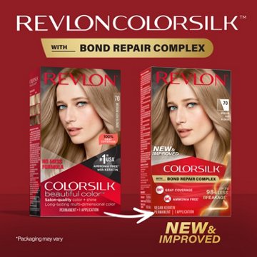Revlon ColorSilk Hair Color - 70 Medium Ash Blonde